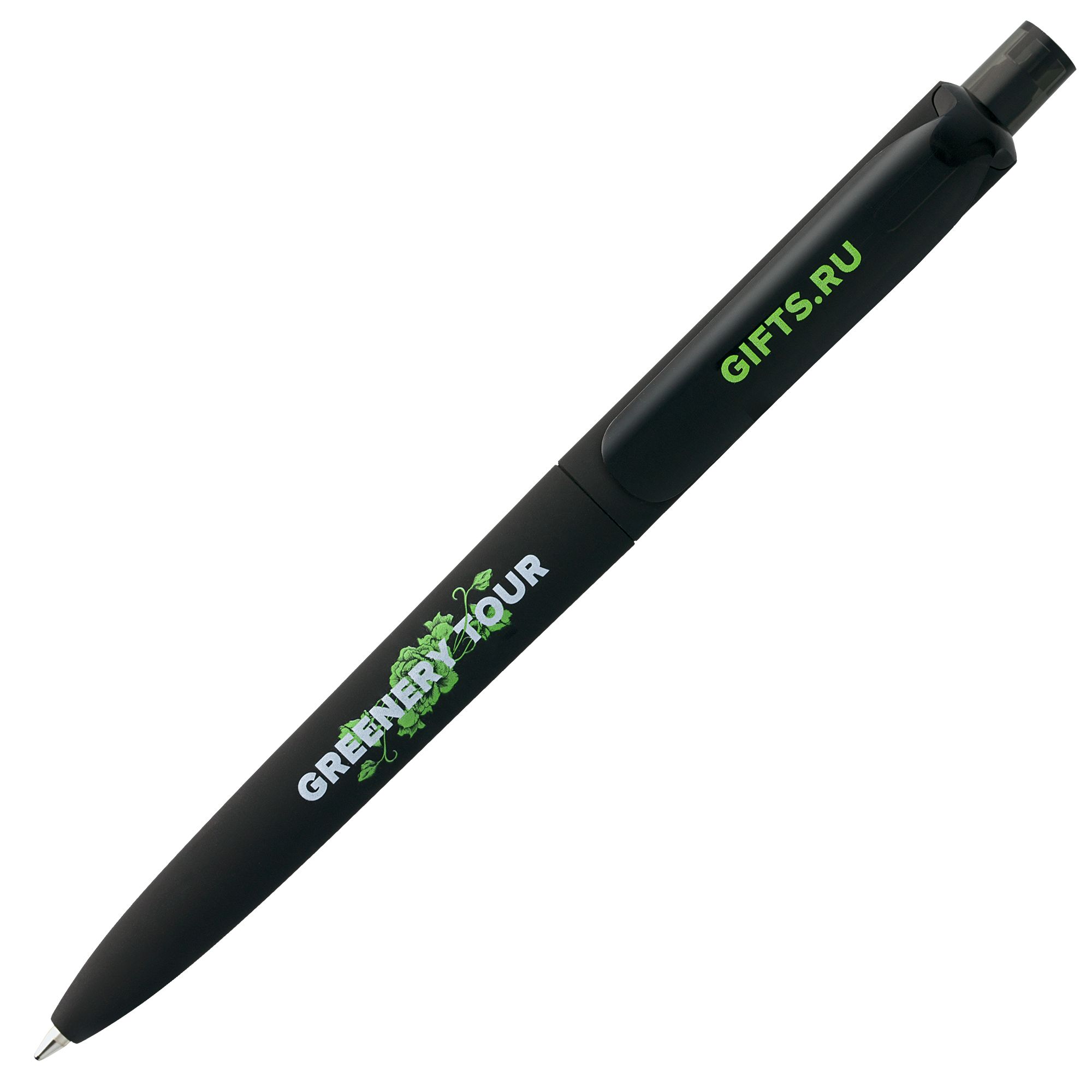 Ручка шариковая Prodir DS8 PRR-Т Soft Touch, черная