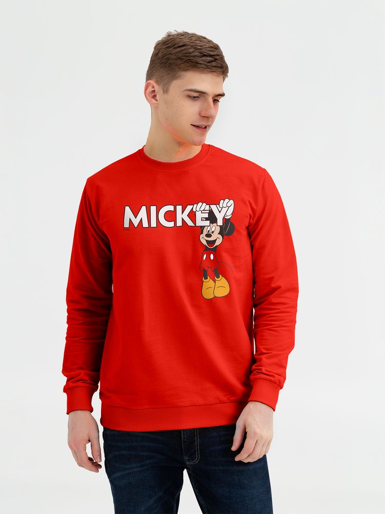 Свитшот Mickey, красный