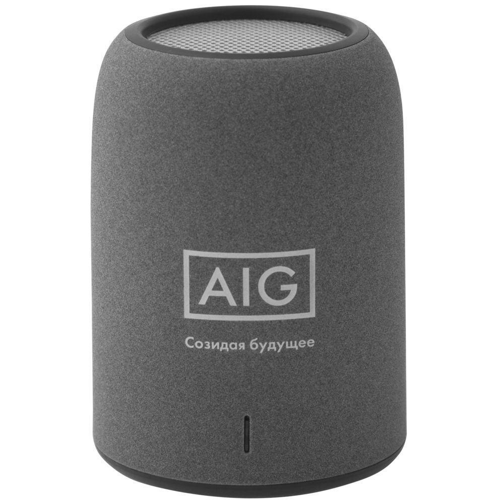A2:Тампопечать Беспроводная Bluetooth колонка Uniscend Grinder, серая