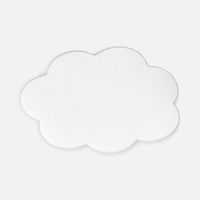 Наклейка тканевая Lunga Calum, L, белая