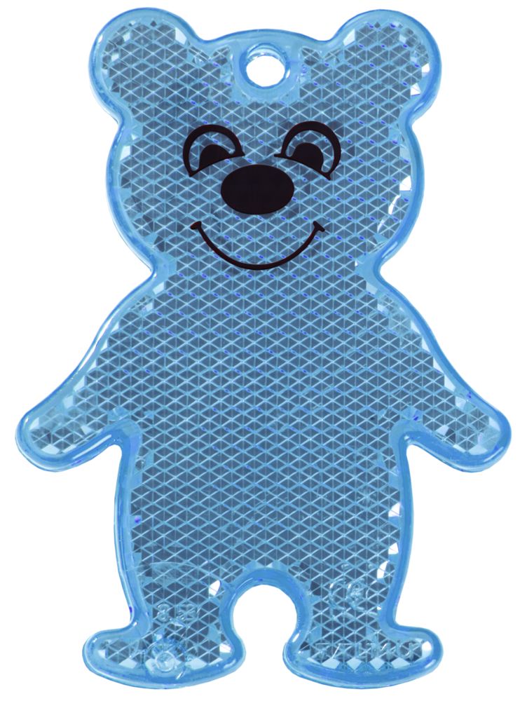 Пешеходный светоотражатель Bear, синий