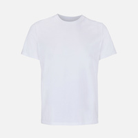 Футболка унисекс Lyam, белая (белоснежная)