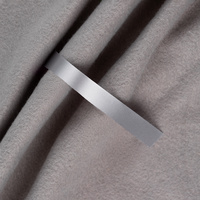 Лента сатиновая Satin 10 S, серая, 40 см