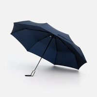 Зонт складной Fiber, темно-синий