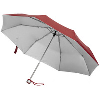Зонт складной Silverlake, бордовый с серебристым