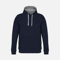 Худи унисекс Cameron, темно-синее с серым