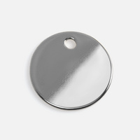 Шильдик металлический Alfa Sirkel, серебристый глянцевый