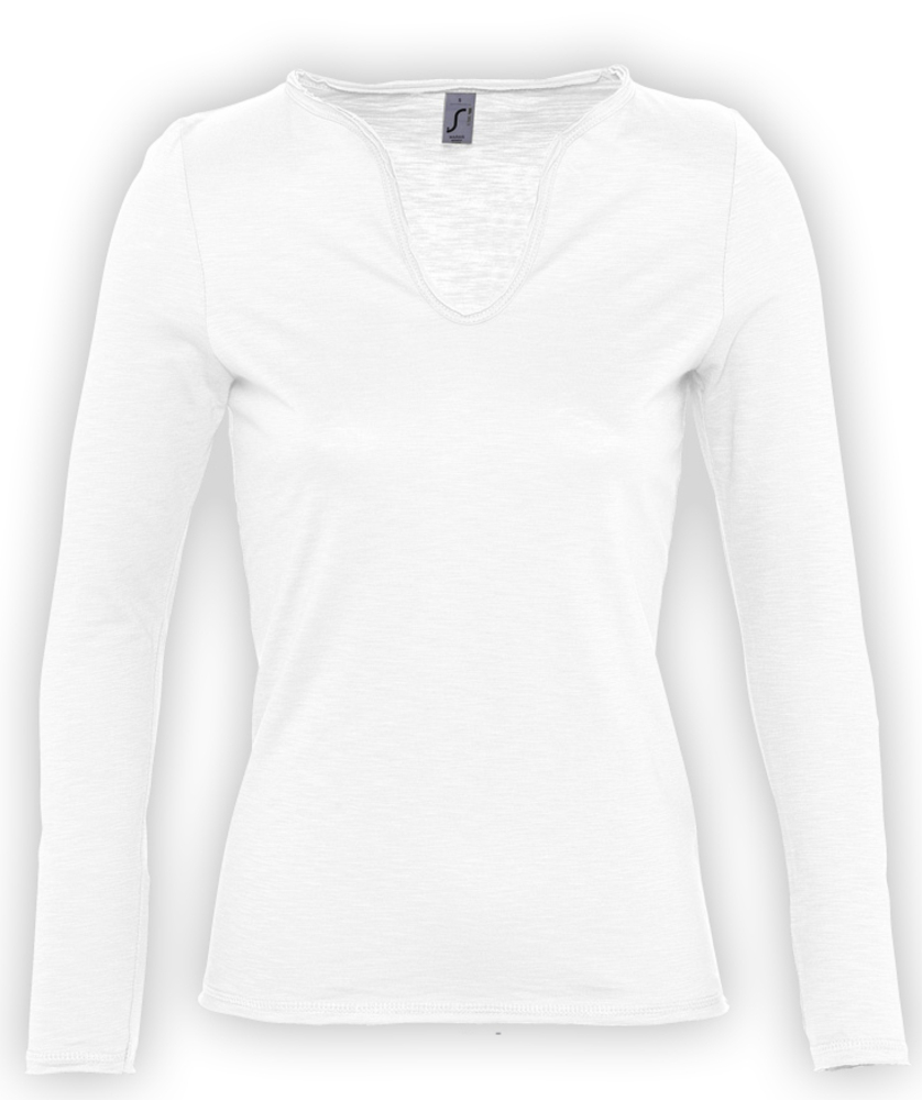 Футболка женская с длинным рукавом Marais Women 150, белая