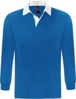 Рубашка поло мужская с длинным рукавом PACK 280 ярко-синяя