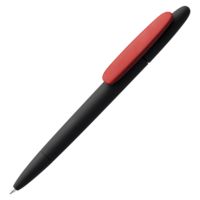 Ручка шариковая Prodir DS5 TRR-P Soft Touch, черная с красным
