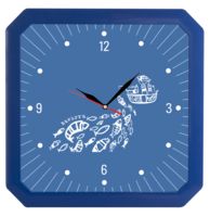 Часы настенные «Квадро», синие