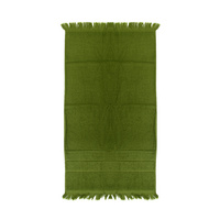 Полотенце для рук Essential с бахромой, оливково-зеленое