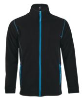 Куртка мужская NOVA MEN 200, черная с ярко-голубым